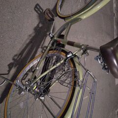 自転車24インチ　3段ギア付き　美品　パステルグリーン