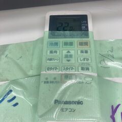 ☆中古￥17,800！Panasonic　パナソニック　6畳用2.2kwルームエアコン　家電　2018年製　CS-22HFE6-W型　【BI153】
