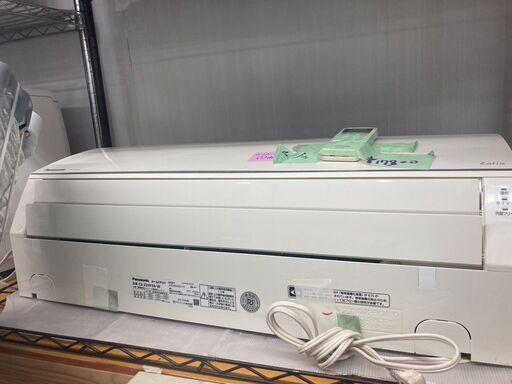 ☆中古￥17,800！Panasonic　パナソニック　6畳用2.2kwルームエアコン　家電　2018年製　CS-22HFE6-W型　【BI153】