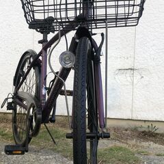 PRECISION 700C クロスバイク カゴ付き・ドロヨケ付き・LEDダイナモライト付き