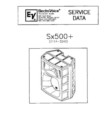 EV エレクトロボイス Electro-Voice SX500+ スピーカーペア\n\n