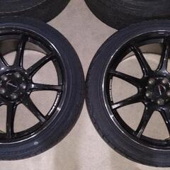 最終値下げ ８６　クロススピードRS9 18インチ　pcd100 HOT STUFF（ホットスタッフ） 18インチ クロススピード RS9 9.5J+35 5H