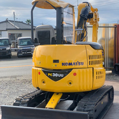 コマツ ミニユンボ PC30UU-3 油圧ショベル ゴムキャタ 倍速付き 2312