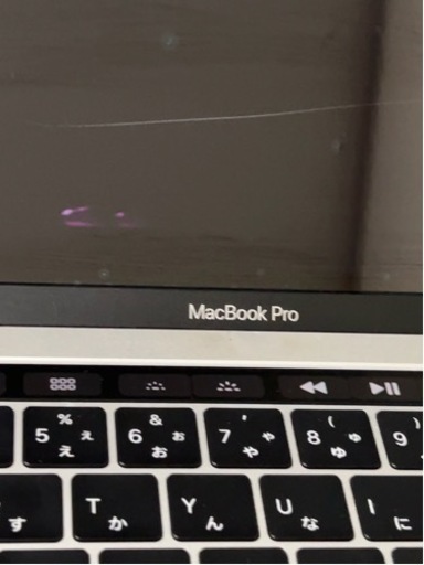 【部品として・自分で修理する人向け・画面割れ】MacBook pro 13.3インチ　2018年版　メモリー16GB  180GB液晶割れあり