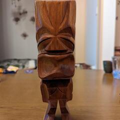 ハワイ製 ビンテージ 大きなTIKIの置物 1 ティキ 木彫り ...
