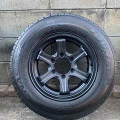 アルミホイール　タイヤ付き　バリ溝　