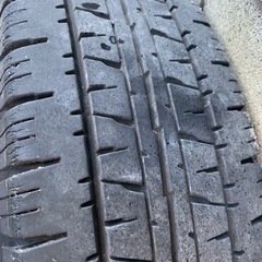 アルミホイール　タイヤ付き　バリ溝　