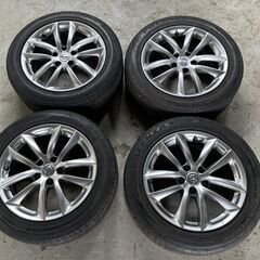 ※在庫全処分セール※【TH-019】日産純正ホイール+ブリジストンタイヤセット☆215/55R17☆17×7.5J 5穴/45/PCD114.3