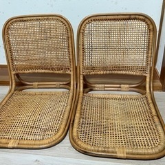 籐の座椅子　2台