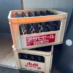 ビール空き瓶 ケース付 60本