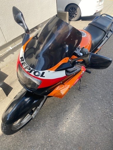 ZZR250 規制前 レプソルカスタムペイント　マフラーシングル化