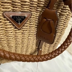 新品未使用 PRADAプラダ　ハンドバッグ　かごバッグ