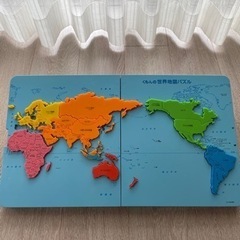 🍀パズル くもんの世界地図パズル 知育玩具🍀おもちゃ くもん出版...