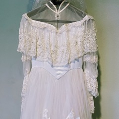 【取引完了】ウエディングドレス　一度着用　アンティーク　定価約100万