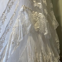 【取引完了】ウエディングドレス　一度着用　アンティーク　定価約100万