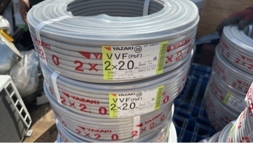 YAZAKI VVFケーブル VVF 2x2.0mm