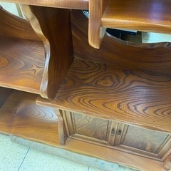 欅？ 茶棚 茶箪笥 シェルフ ラック 骨董 キャビネット