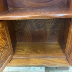 欅？ 茶棚 茶箪笥 シェルフ ラック 骨董 キャビネット