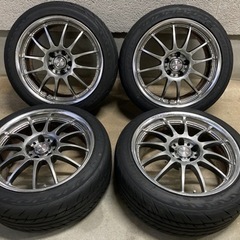 WORK 戦 18インチ 8j 9j 114.3 ファイナリスト 595EVO 225/45R18 2023 