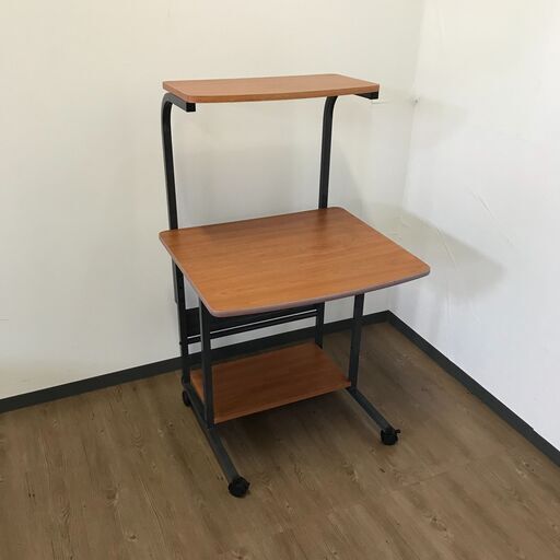 上質で快適 中古 パソコンデスク 幅70cm パソコンラック テレワークデスク 事務机・学習机