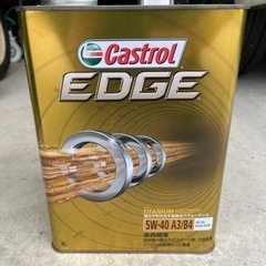 新品castrol EDGE 5w-40 エンジオンオイル　全合成油