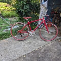 赤の自転車
