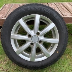 中古スタッドレスタイヤ★BRIDGESTONE BLIZZAK VRX3◆155/65R14◆アルミホイー ルセット