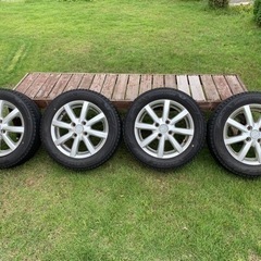 中古スタッドレスタイヤ★BRIDGESTONE BLIZZAK VRX3◆155/65R14◆アルミホイー ルセット