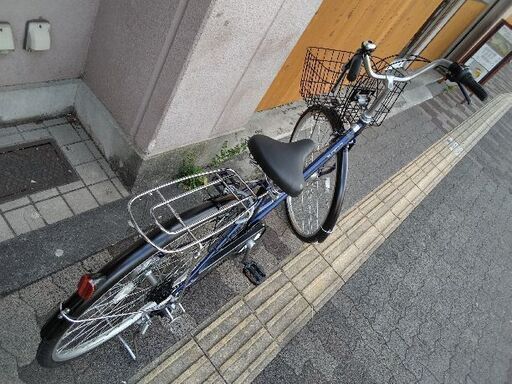 SOCIO[ソシオ]27吋 ファミリーサイクル 外装6段/LEDオート/ネイビーx  