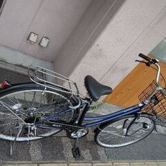 SOCIO[ソシオ]27吋 ファミリーサイクル 外装6段/LEDオート/ネイビーx  