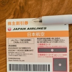 JAL 株主優待　株主割引券　
