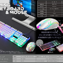 【新品】ゲーミング調キーボードマウスセット