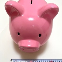 【決まりました】大きい貯金箱 豚 ブタ ピンク色 フライングタイガー