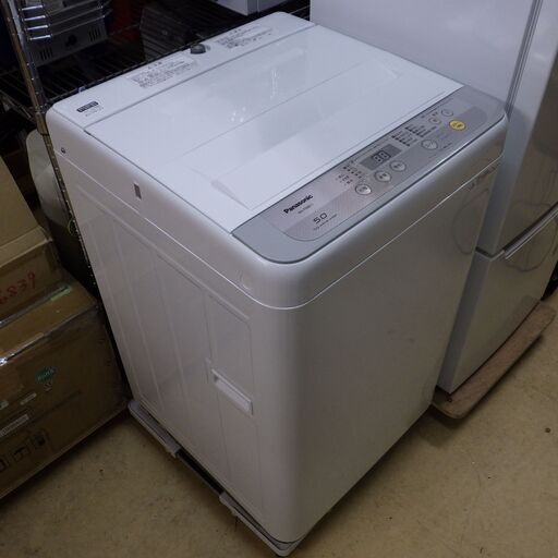 2018年製 パナソニック 全自動洗濯機 5kg 配達設置対応/1カ月保証 Panasonic NA-F50B11-S