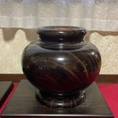 紫檀　花瓶　花器 古美術 大きな花瓶 木製 無垢 インテリア レトロ 