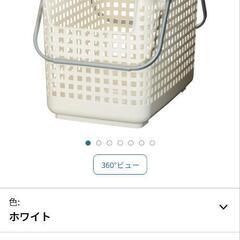 中古日本製　ランドリーバスケット2個　約幅34奥46.5高33....