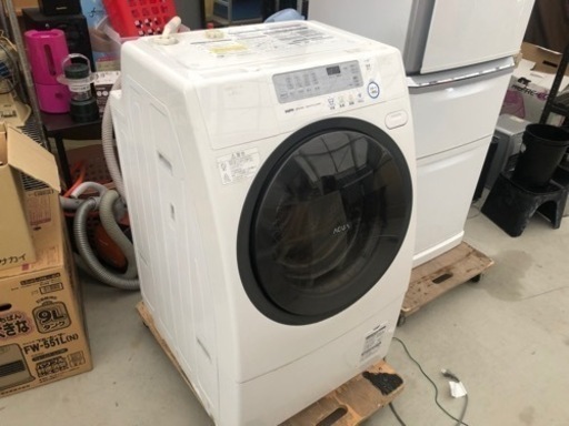 2010年製 SANYO ドラム式洗濯乾燥機 AQUA 洗濯9.0kg/乾燥6.0kg AWD-AQ350