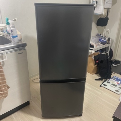 【美品】 MITSUBISHI MR-P15F-H GRAY 冷蔵庫