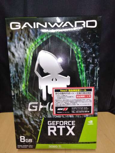 PCパーツ GAINWARD GeForce RTX 3060 Ti GHOST 8GB GDDR6 V1