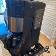 パナソニック コーヒーメーカー 全自動 ミル付き ブラック NC...