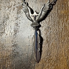 カスタム可能　希少 廃盤モデル　TADY＆KING タディ&キング イーグル フェザー シルバー925 チェーン ネックレス ペンダント