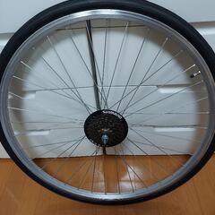 【美品】自転車タイヤ ホイールセット HAKUBA700×32c