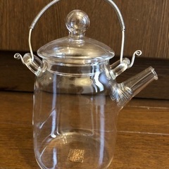 中国茶器　ガラスの急須(箱付き)