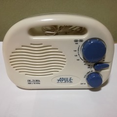 防滴ラジオ（FM/AM、動作確認済み）、未使用品