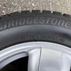 ＭＩＮＩ純正　ヘリスポークホイール スタッドレス付き４本ＳＥＴ ブリヂストン アイスパートナー２ ２０１８年製 １７５／６５Ｒ１５