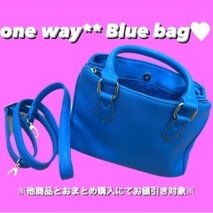 【NEW】 oneway Blue bag ワンウェイ ブルー ...