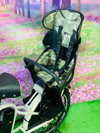 ❶5663子供乗せ電動アシスト自転車ブリヂストン20インチ良好バッテリー