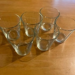 ガラスのカップ6個セット