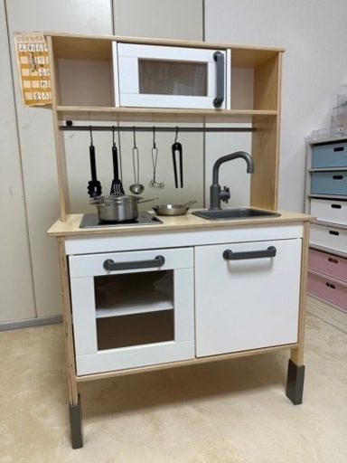 ままごと IKEA DUKTIG おままごとキッチン フルセット 中古美品