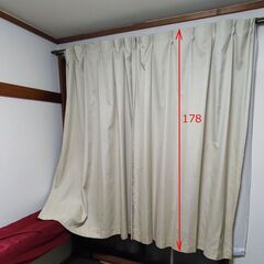 遮光カーテン+レースカーテンのセット